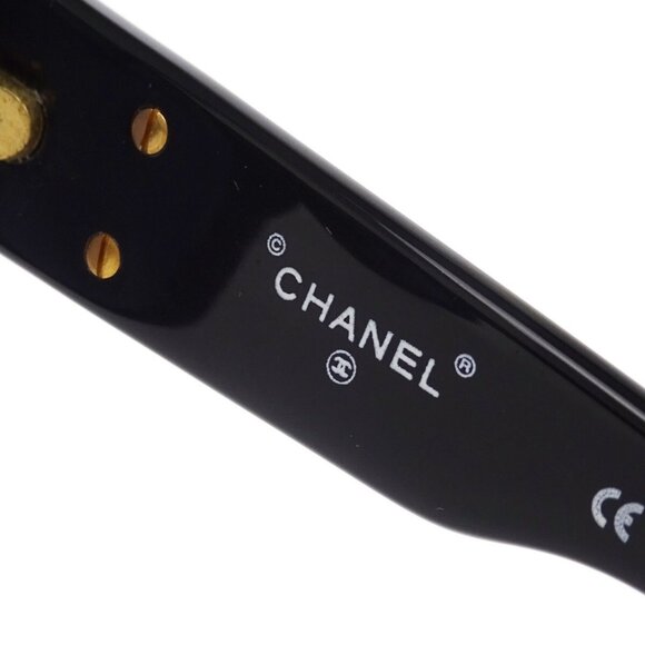 Chanel Sunglasses Eyewear Black Small Good - Picture 9 of 12